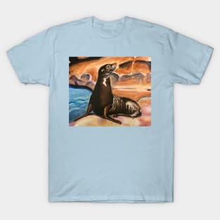 Sea Lion Painting T-Shirt